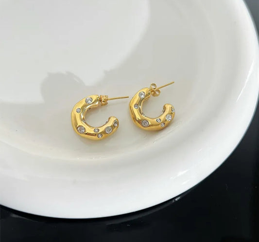 Alma zircon earrings