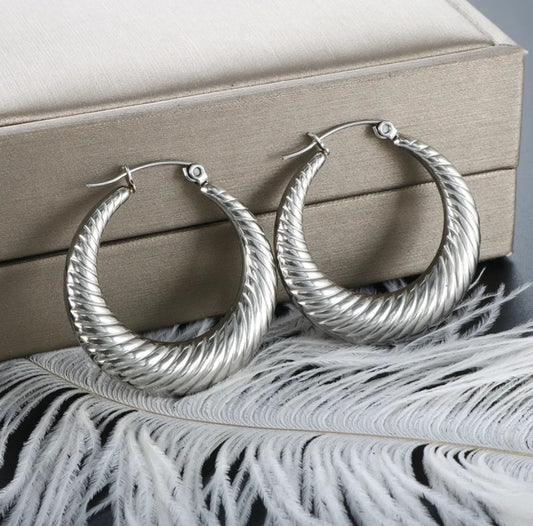 Analia 40" Hoop Earrings